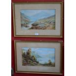 Andrew Beer A pair, Sheep Grazing signed, watercolours, 25.