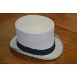 A Moss Brothers grey top hat size 7 5/8