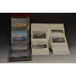 Royal Navy - b/w photographs and photographic copies of WW2 battleships, including the sinking of H.