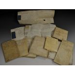 Legal History - Lincolnshire - a collection of vellum manuscripts, indentures and other documents,