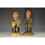 Movies and Cinema - a pair of early-mid 20th century novelty candles, as Laurel and Hardy,