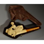 A 19th century Meerschaum cheroot holder,