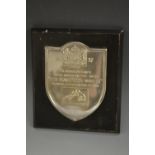 The Gramophone Recording Industry - HMV - a George V silver presentation shield,
