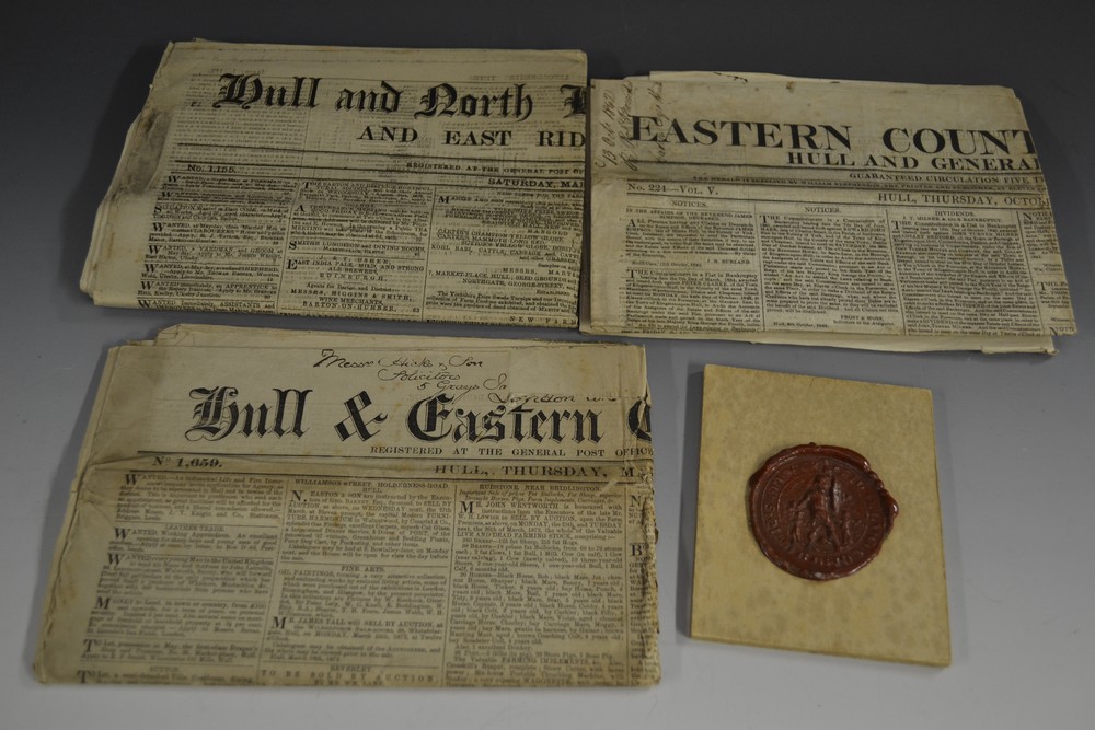 Ephemera - 19th century newspapers, comprising Eastern Counties Herald, October 13th, 1832, No.