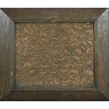 A 19th century Indian copper panel, embossed overall with fish, elephants, cattle, monkeys, cattle,