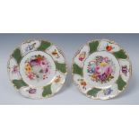 The Trotter Service - a pair of Derby shaped circular plate,