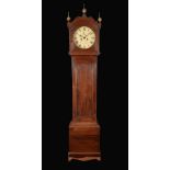 A George III mahogany longcase clock, 30cm square painted dial inscribed Christ** Yarmouth,