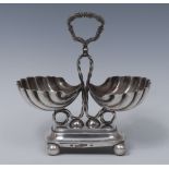 A 19th century Russian silver double salt,