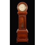 A rare 19th century mahogany regulator longcase clock, 28.