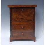 A 19th century rosewood miniature escritoire,