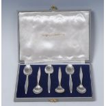 Geoffrey Guy Bellamy (1922 - 1997) - a set of six Elizabeth II silver coffee spoons,