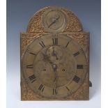 A George III longcase clock dial and movement, 30.