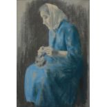 Jacob Kramer (1892 - 1962) Portrait of a Lady signed, pastel,