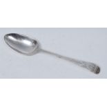 Hester Bateman - a George III Bright-cut Old English pattern tablespoon,