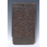 A post-Medieval oak rectangular fragment,