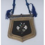 A 19th century pietra dura mounted notepad,