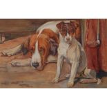 Isobel Sillett (early 20th century) Kennel Mates signed, dated 07, watercolour, 25.
