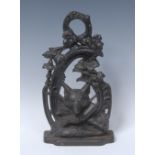 A Victorian cast iron door stop, by A Kenrick & Sons,