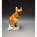 A 19th century porcelain dog,