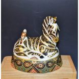 A Royal Crown Derby paperweight, Large Zebra,