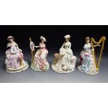 A Royal Worcester set of four limited edition figures, The Graceful Arts series, Music, Painting,