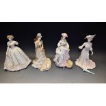 A Coalport figure, The Flower Seller, limited edition; others, Lady Francis,