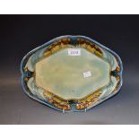 A Minton secessionist shaped oval tray