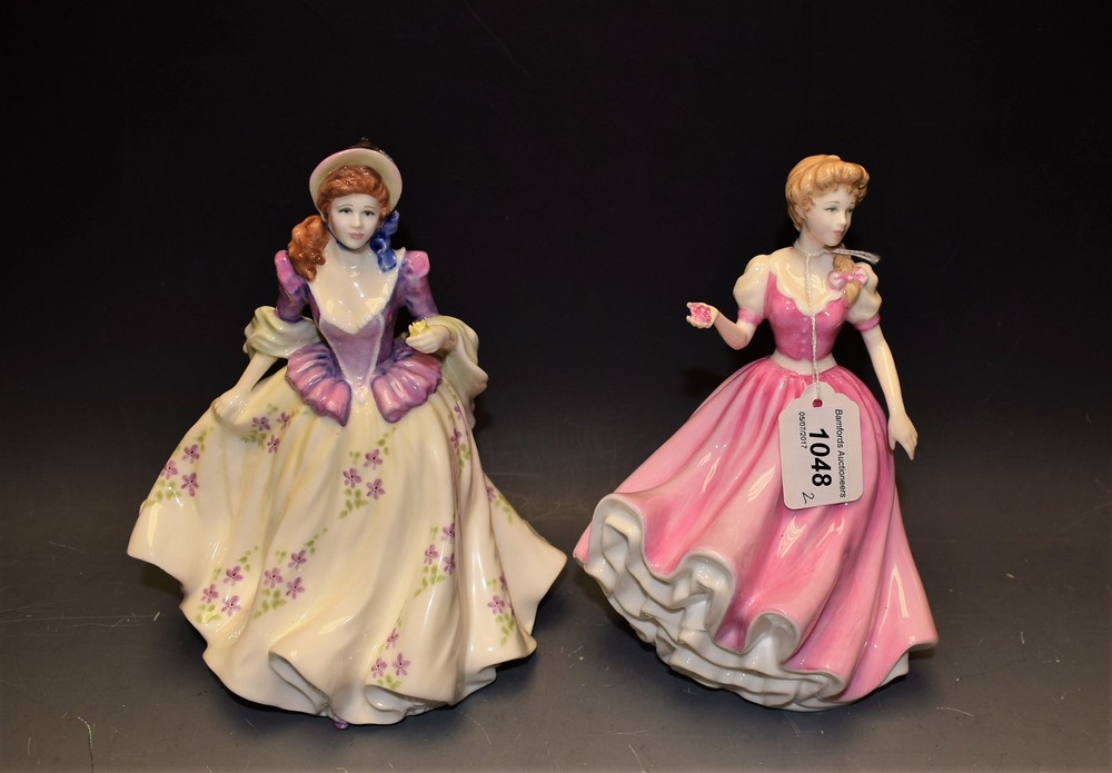 A Royal Doulton figure, Jacqueline, HN4309; another, Sweet Lilac,