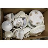 Ceramics - a plain white Derby tea service comprising four coffee cups, three saucers,