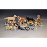 A Sherratt and Simpson model of a Bassett Hound, others Labrador, Spaniels, Boxer,