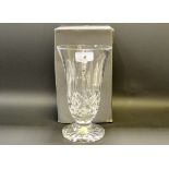 A Waterford Crystal Lismore vase,