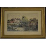 J Laurence Hart (1830 - 1907) Binton Bridge [Warwickshire] signed, dated '93, inscribed to verso,