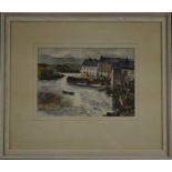 Irish School (mid-20th century) Sligo Harbour indistinctly signed, dated 1954, watercolour,