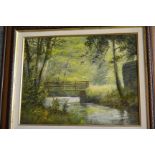 Barry Renshaw (Derbyshire Artist) Pikeford Bridge at Beresford Dale signed,