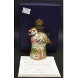 A Royal Worcester, Partridge in a Pear Tree model, boxed , signed Henry Sanden,