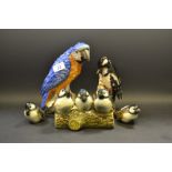 Goebel Models- Parrot; Woodpecker;