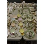Teawares - a Tuscan china part tea service retailed by Lawley's Regent St,