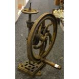 Industrial salvage - a Victorian cast iron pillar drill