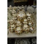 Royal Albert Old Country Roses - a tureen and cover, dinner plates, dessert bowls, soup dishes,