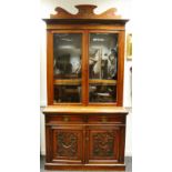 A Victorian mahogany secretaire ,