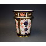 A Royal Crown Derby 1128 jar and cover, printed marks,