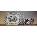 A Victorian Masons Ironstone chamber pot,