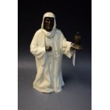 A Minton glazed and bronze figure, The Sheik,