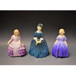 A Royal Doulton figure, Marie, HN1370; others, Rose, HN2123, and Cherie,