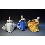 A Royal Doulton figure, Kay, HN3340; others, Kate, HN3789 and Kirsty,