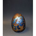 Norman Stuart Clarke - a contemporary hand crafted glass egg paperweight,