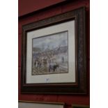 Michael Crawley The Old Cattle Market, Derby signed,