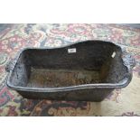 A Victorian cast iron foot bath