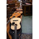 Guitars - a Hohner acoustic guitar, a Ramon guitar, a L'Burwood,