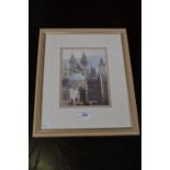 David Thomas Turrets and Domes signed, watercolour, 19.